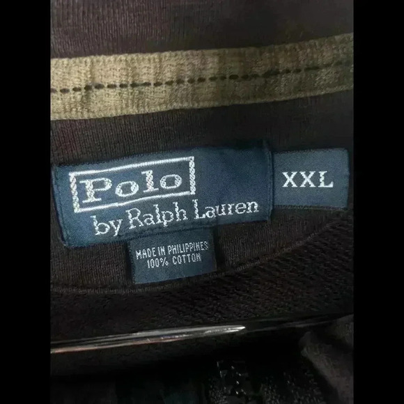Vintage 90s Polo Ralph Lauren Quarter Zip Sweatshirt XXL - Picture 5 of 7